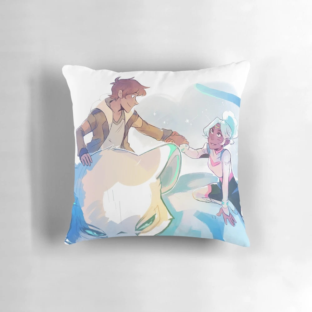 Soft and plush pillow featuring the Blue Paladins of Voltron