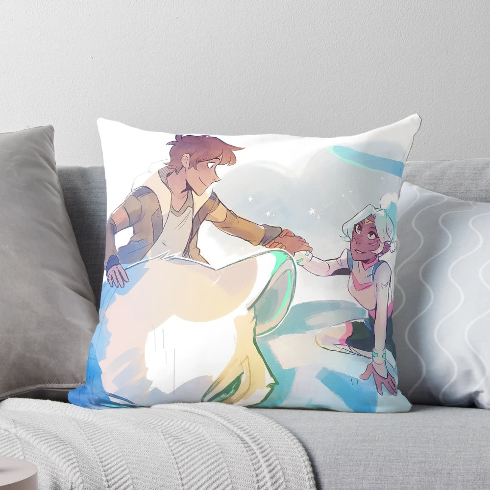Soft and plush pillow featuring the Blue Paladins of Voltron