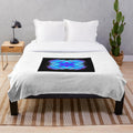 Soft and Cozy Blue Plush Blanket for Home Decor