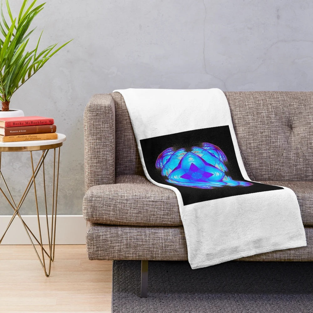 Soft and Cozy Blue Plush Blanket for Home Decor