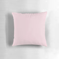 Soft and plush blush pink pillow with a luxurious cotton candy feel