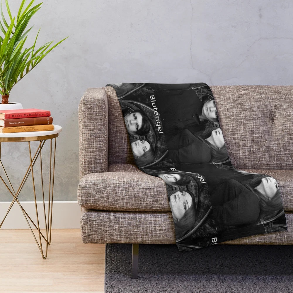 Soft and plush blutengel-themed blanket