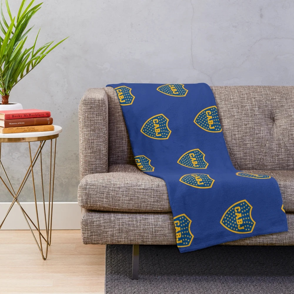 Boca Juniors Inspired Plush Blanket