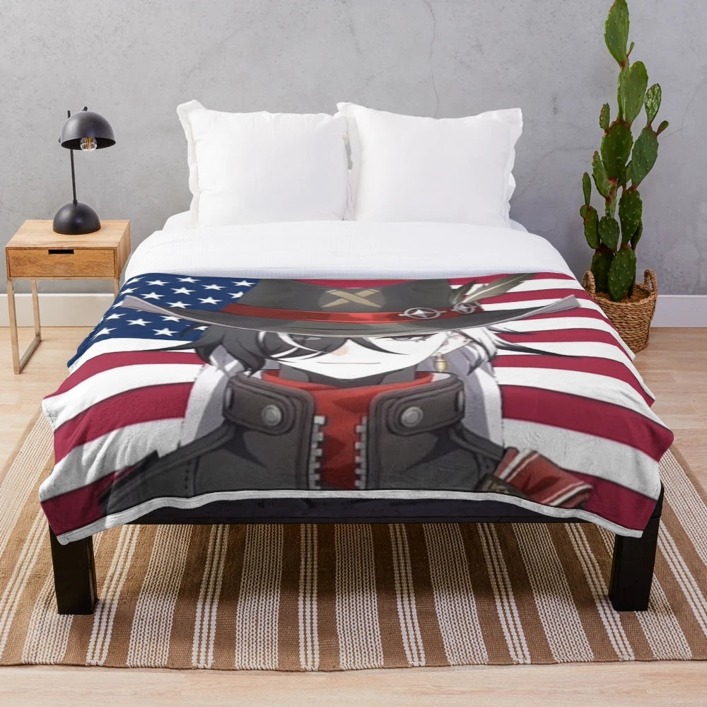 Soft and plush boothill-themed blanket