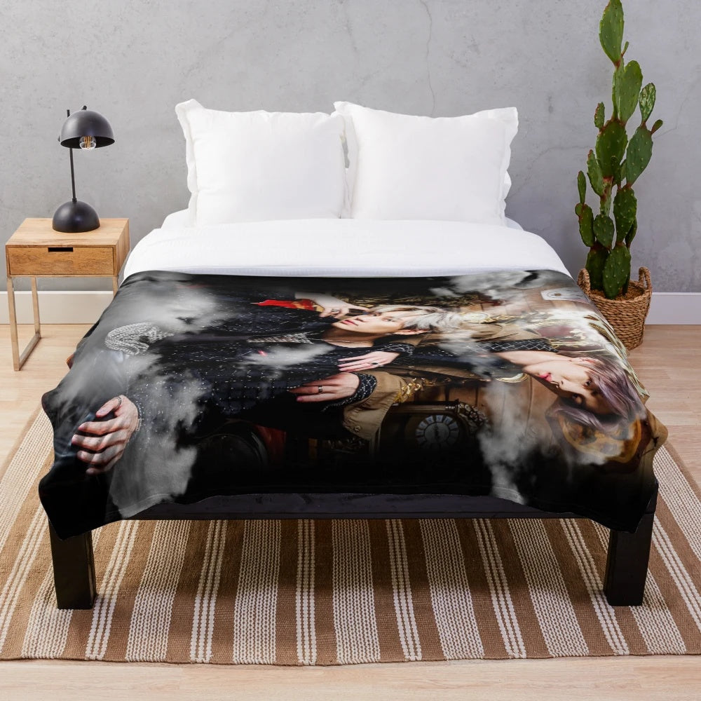 A soft and plush BounPrem blanket for cozy relaxation