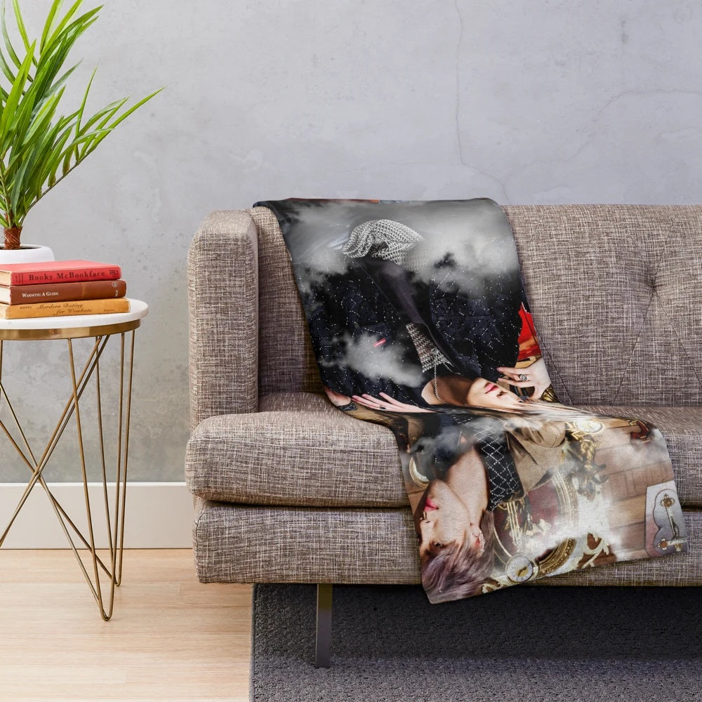 A soft and plush BounPrem blanket for cozy relaxation