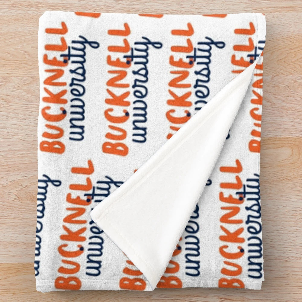 Bucknell University Plush Blanket with Soft Fleece Material