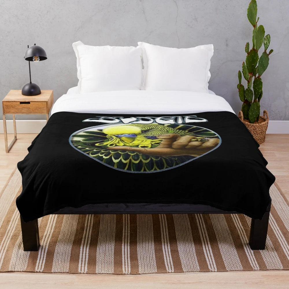 Soft and Cozy Budgie Band Plush Blanket