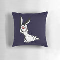 Soft and plush Bunnicula pillow featuring a cute vampire bunny design