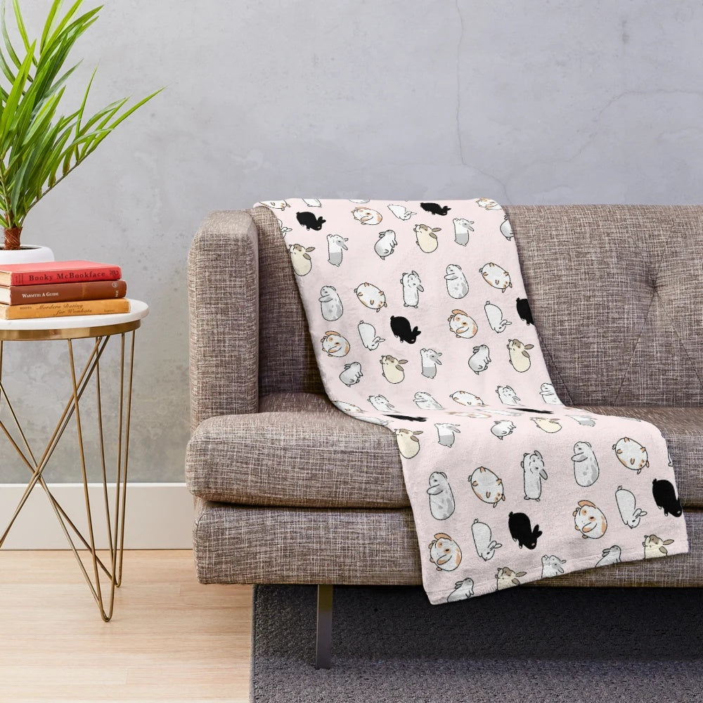 Soft and plush bunny rabbits blanket for a cozy home