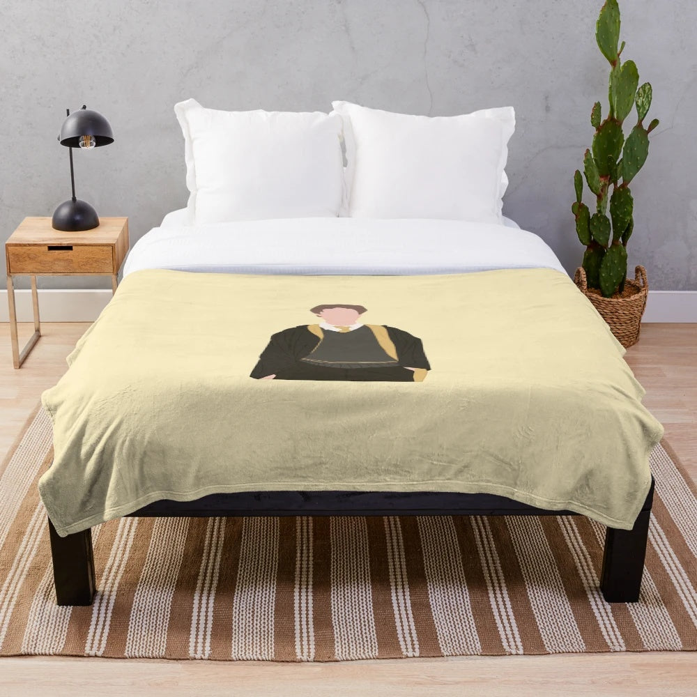 Cedric Diggory inspired plush blanket