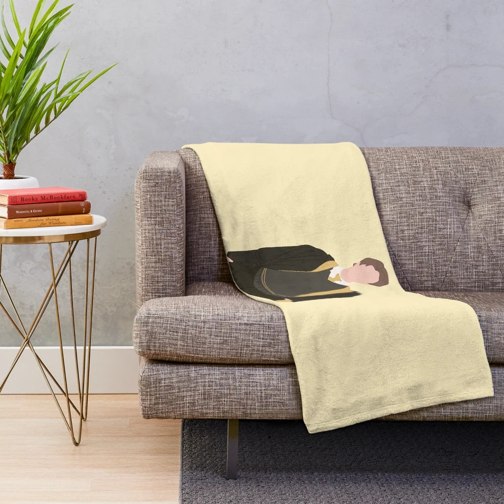 Cedric Diggory inspired plush blanket