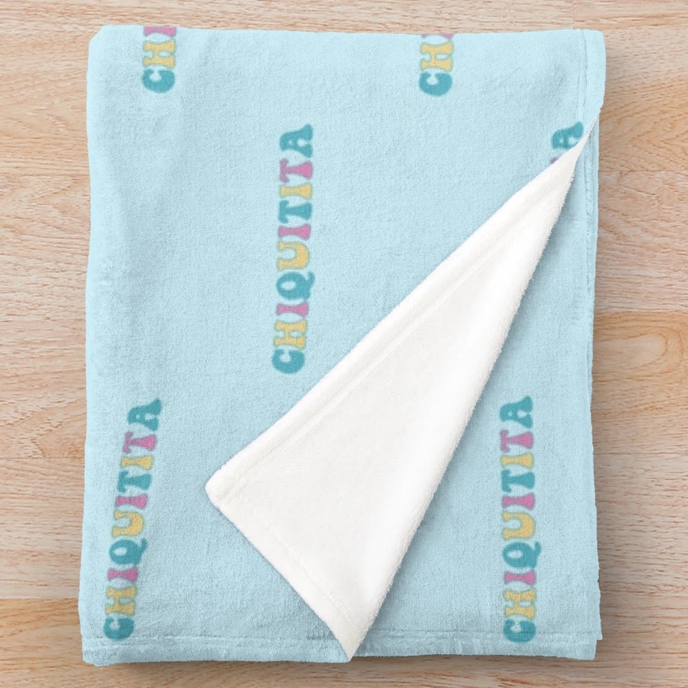 Chiquitita plush blanket with ABBA-inspired design