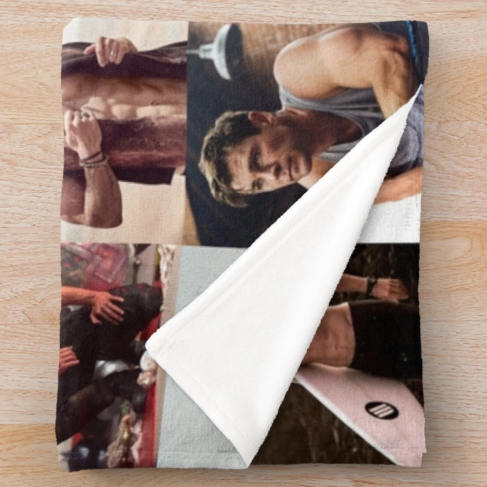 Chris Hemsworth inspired plush blanket