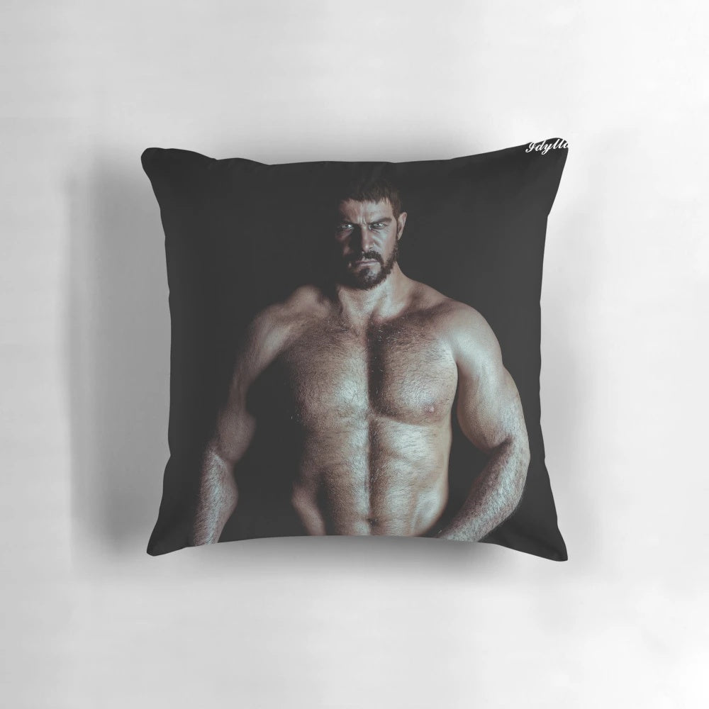 Soft and plush pillow featuring the image of Chris Redfield, the iconic protagonist from the Resident Evil video game series.
