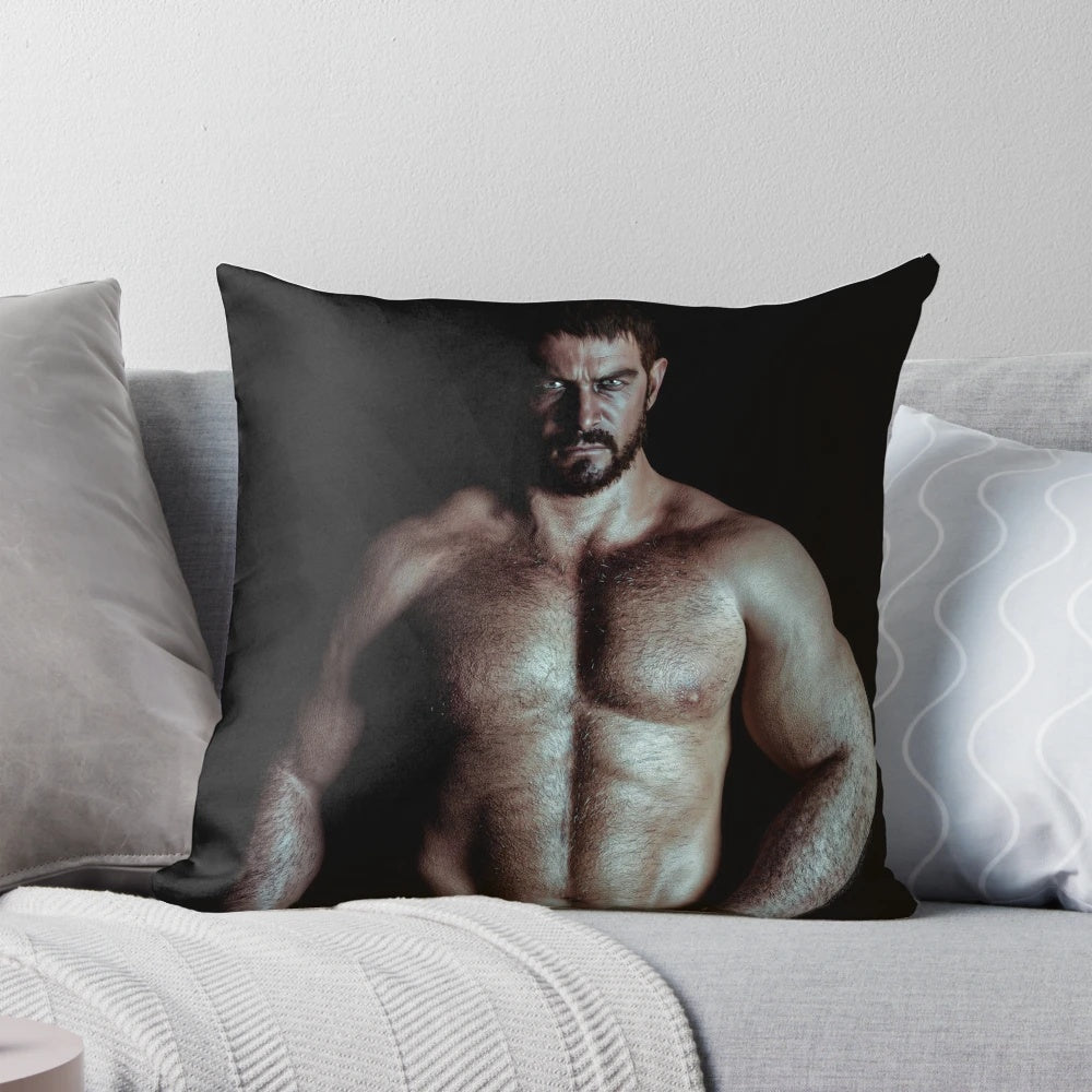 Soft and plush pillow featuring the image of Chris Redfield, the iconic protagonist from the Resident Evil video game series.
