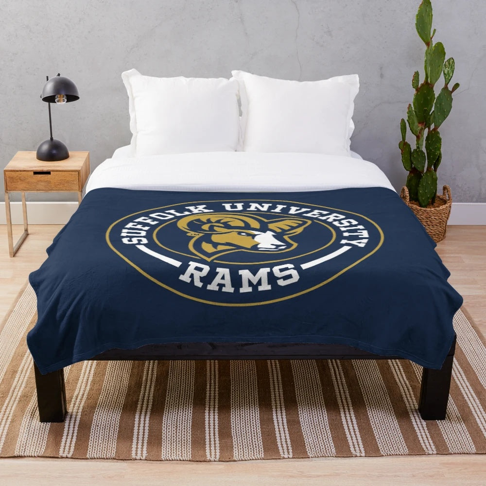 Suffolk University Circle Plush Blanket