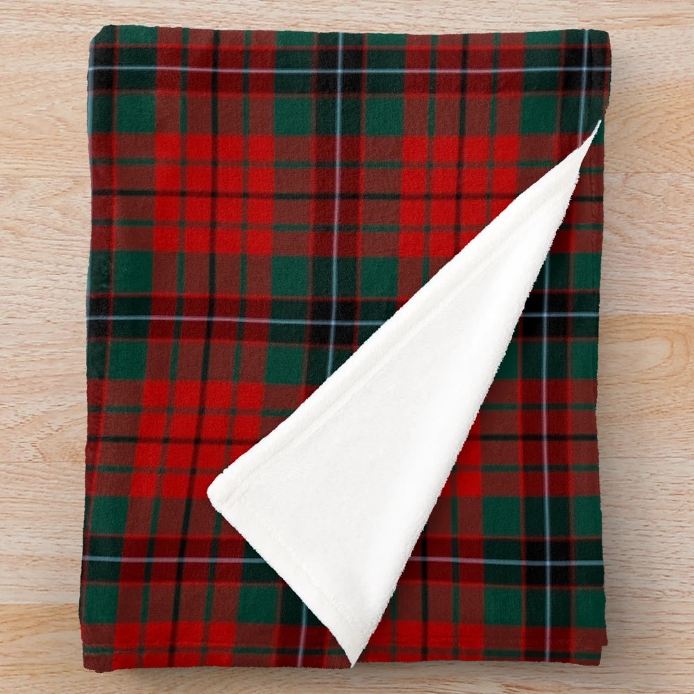 Clan Nicolson Tartan Plush Blanket