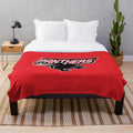 Clark Atlanta Panthers-inspired plush blanket with college logo