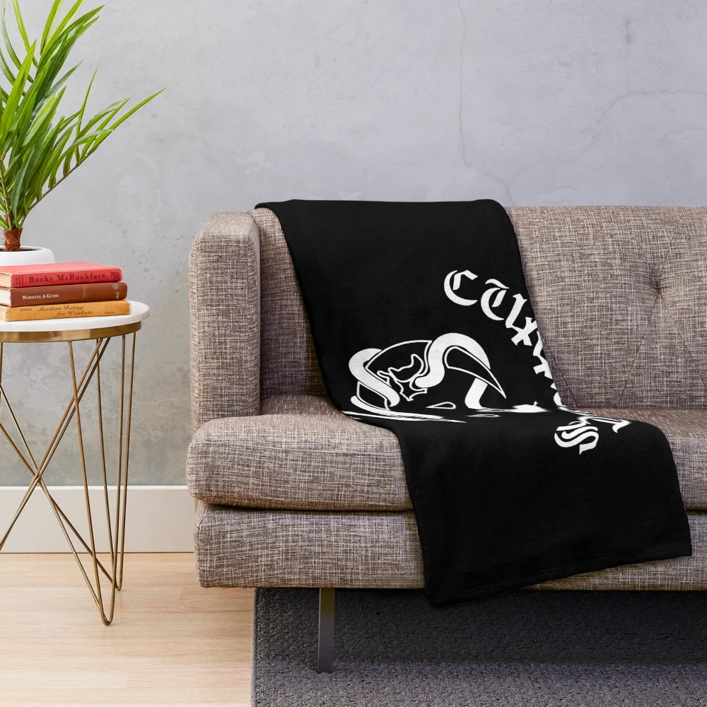 Currents band plush blanket with their logo