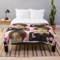 A soft and cozy plush blanket featuring a "Daydream" fan art design of NCT 127 member Johnny
