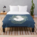 Soft and Cozy Deer Fox Plush Blanket for Home Decor
