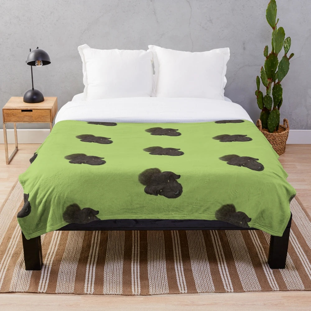 Soft and Cozy Dog Plush Blanket for Pets and Kids
