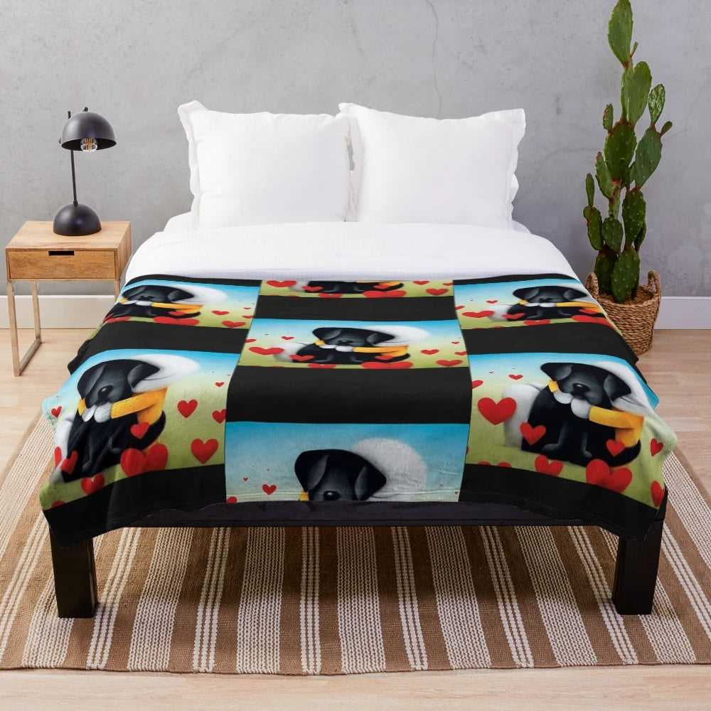 Soft and cozy plush blanket featuring the art of Doug Hyde