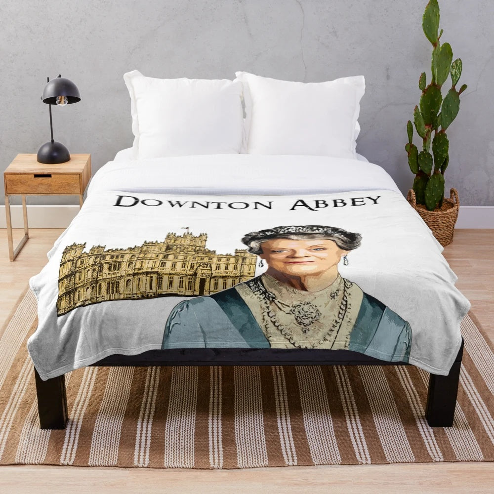 Downton Abbey Lady Violet Crawley Plush Blanket