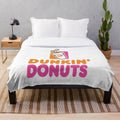Dunkin' Donuts inspired plush blanket