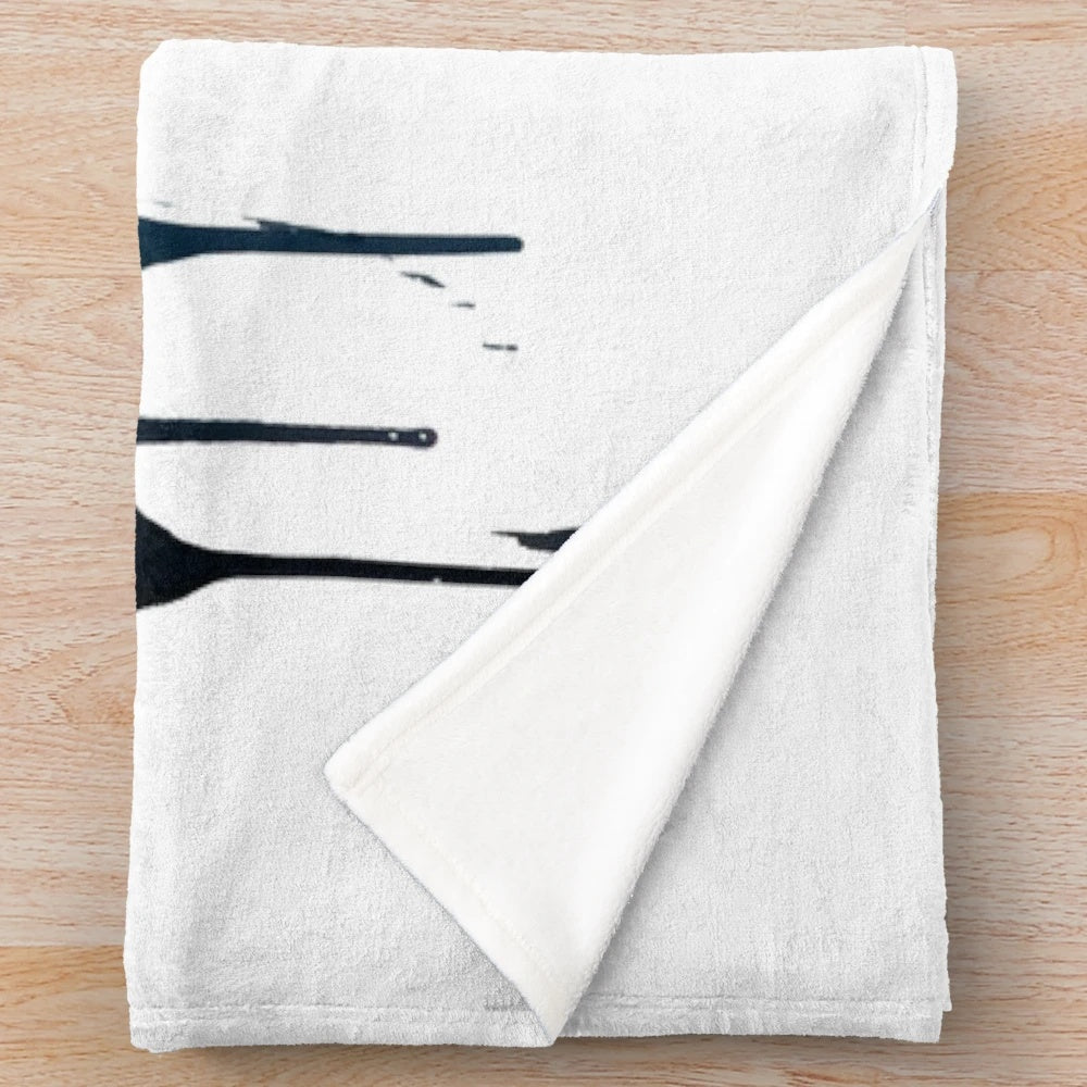 Soft and comfortable plush blanket with electronic music theme