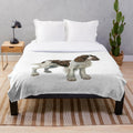 Soft and Cozy English Springer Spaniel Plush Blanket