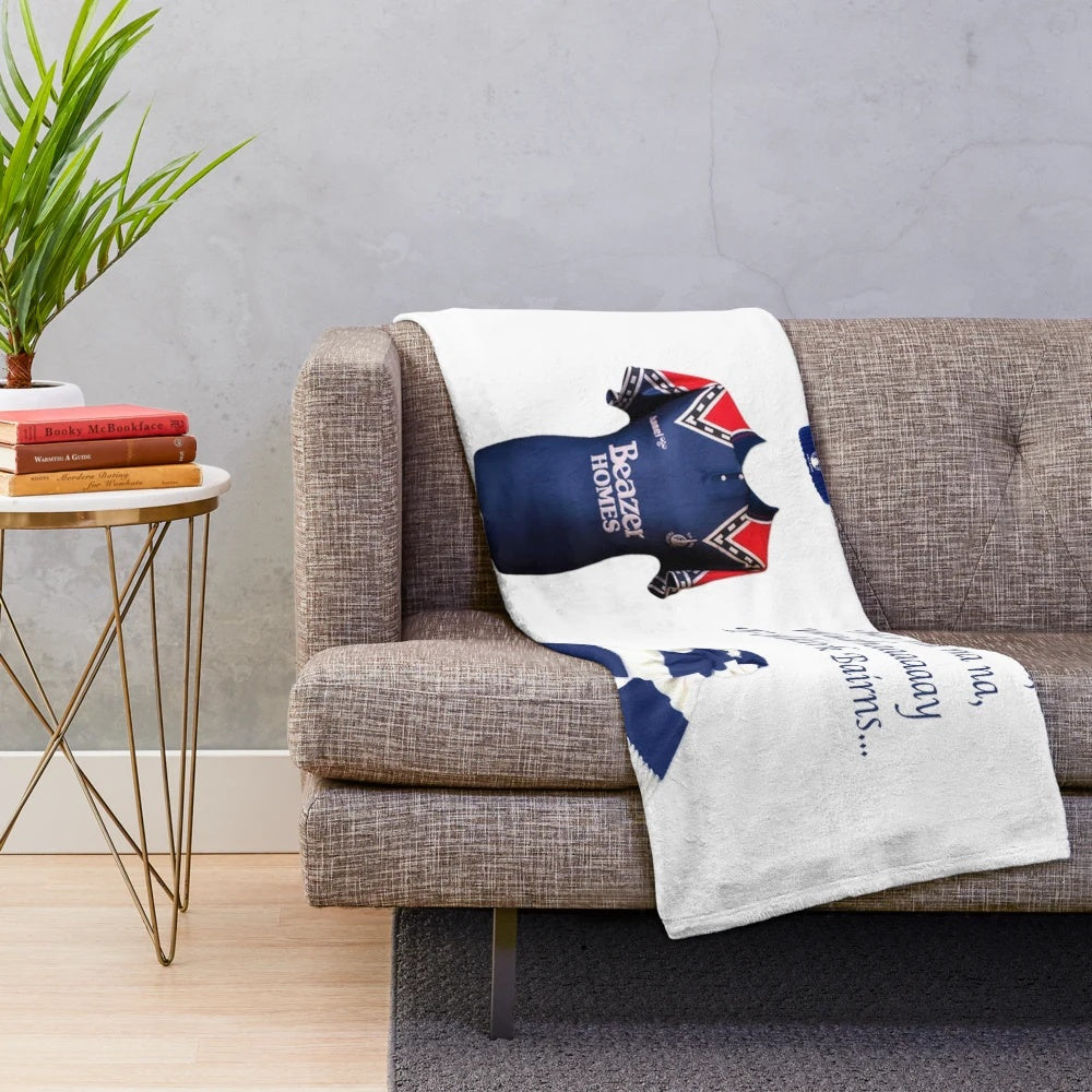 Falkirk FC inspired plush blanket