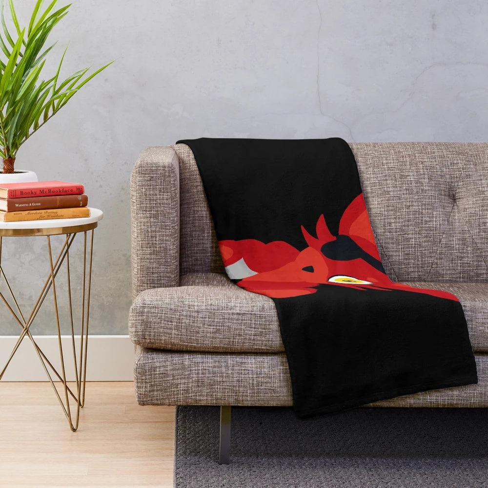 Plush Foxy-themed blanket featuring a cute and cuddly design