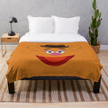 Fozzie Bear plush blanket, a cozy and cuddly cartoon character bedding