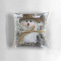 Soft and cuddly plush pillow featuring the iconic Frosty the Snowman character, perfect for adding a festive touch to your winter home décor.