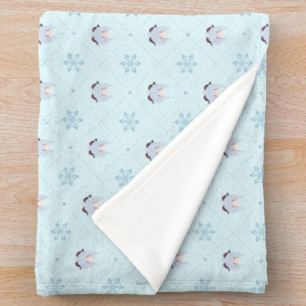 Genshin Impact Ganyu Pattern Plush Blanket