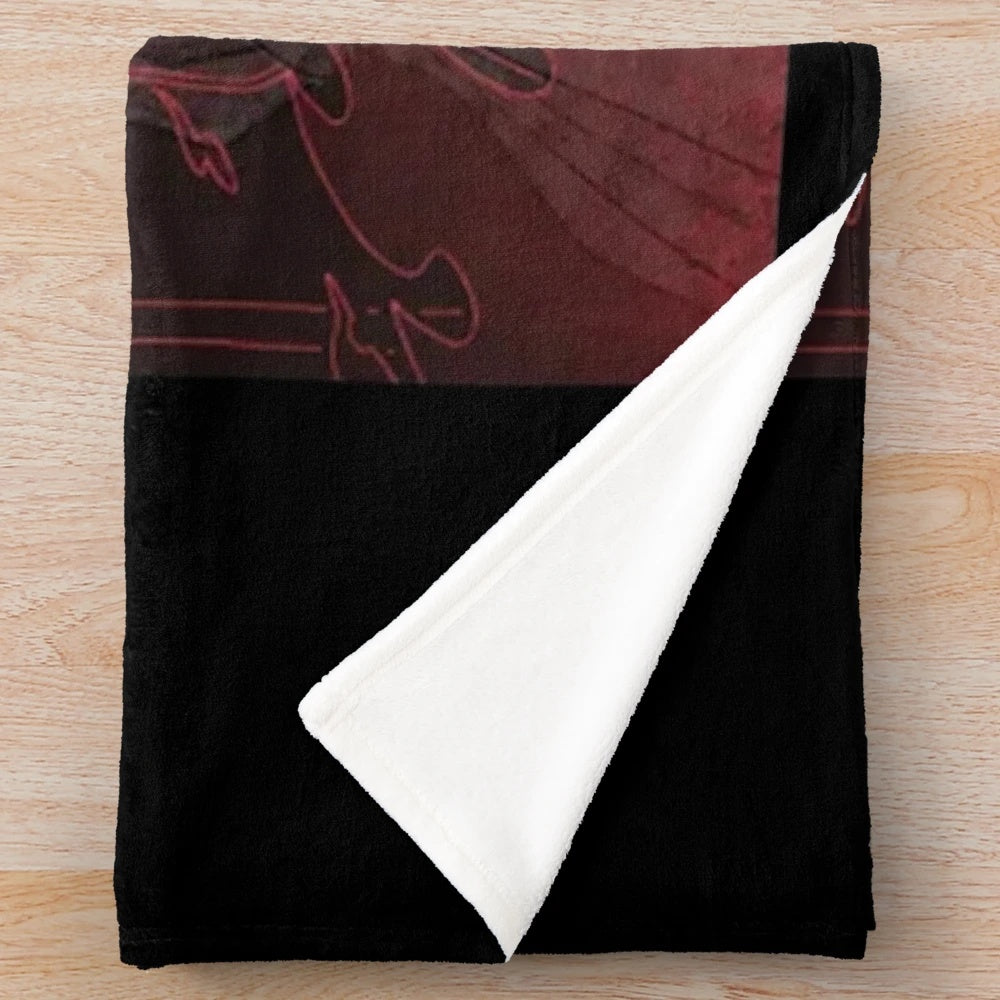 Ghost band inspired plush blanket with band logo and album references