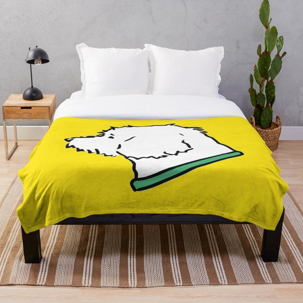 Goldendoodle plush blanket for pet lovers