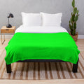 Premium green screen plush blanket with soft, cozy material