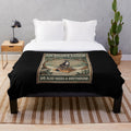 Greyhound Plush Blanket for Book Lovers
