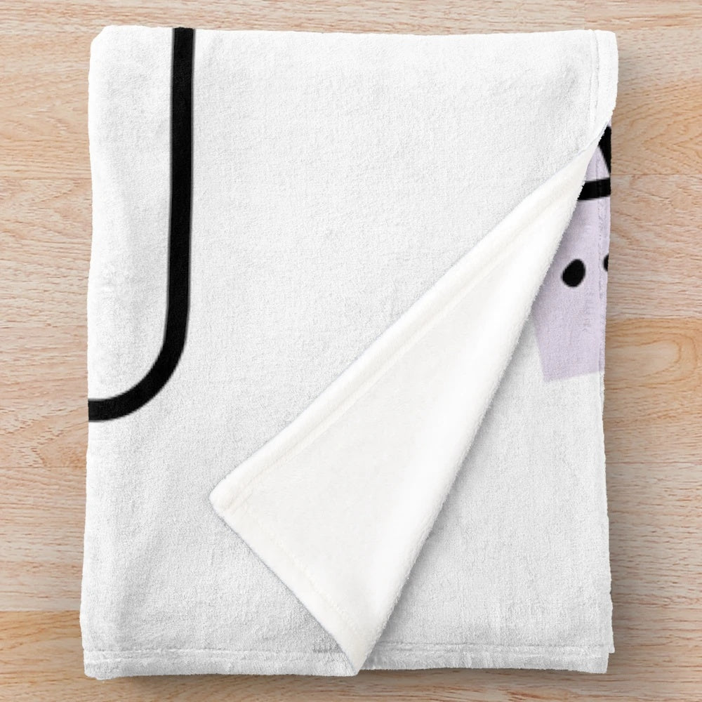 Soft and plush purple blanket with "I'm the Problem" design, inspired by Taylor Swift's Midnights album