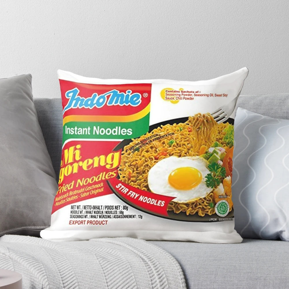 Soft and Comfortable Indomie Noodle-Themed Pillow