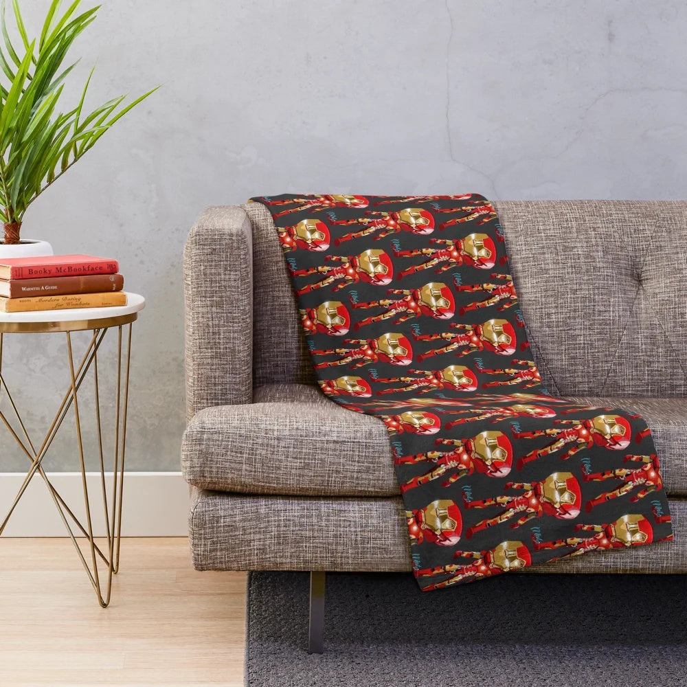 Soft and Cozy IRON Plush Blanket for Home Decor