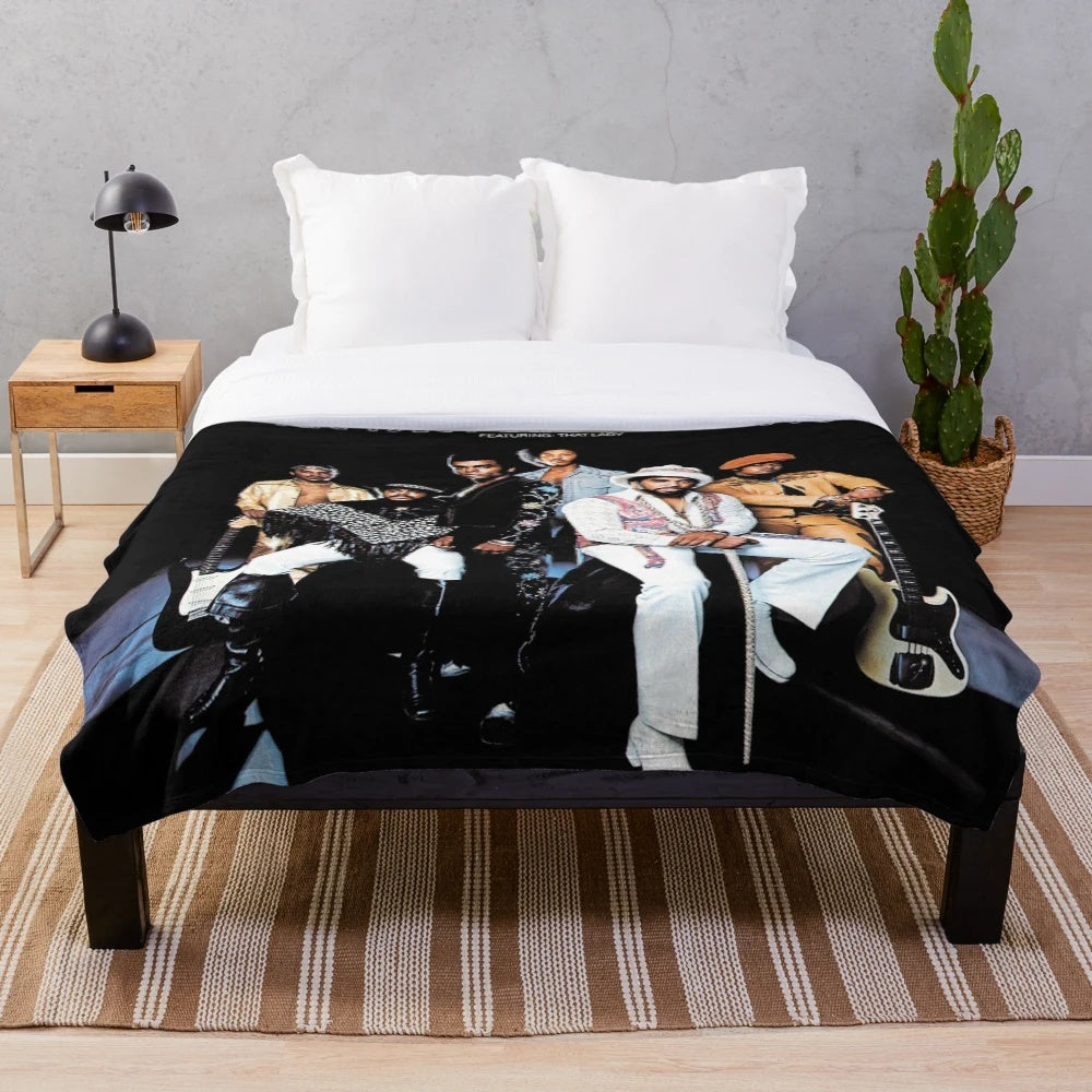 Isley Brothers 3 + 3 album plush blanket