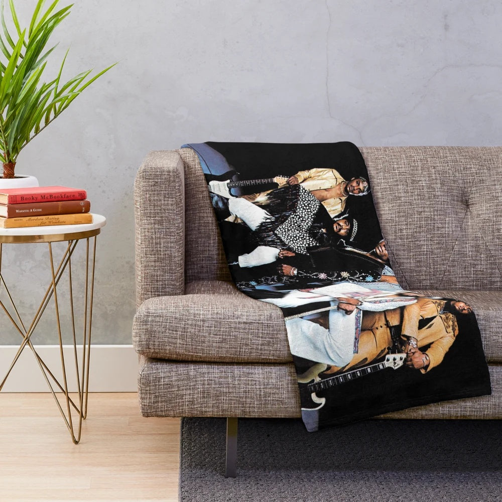 Isley Brothers 3 + 3 album plush blanket