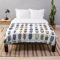 Soft and plush isopod-themed blanket
