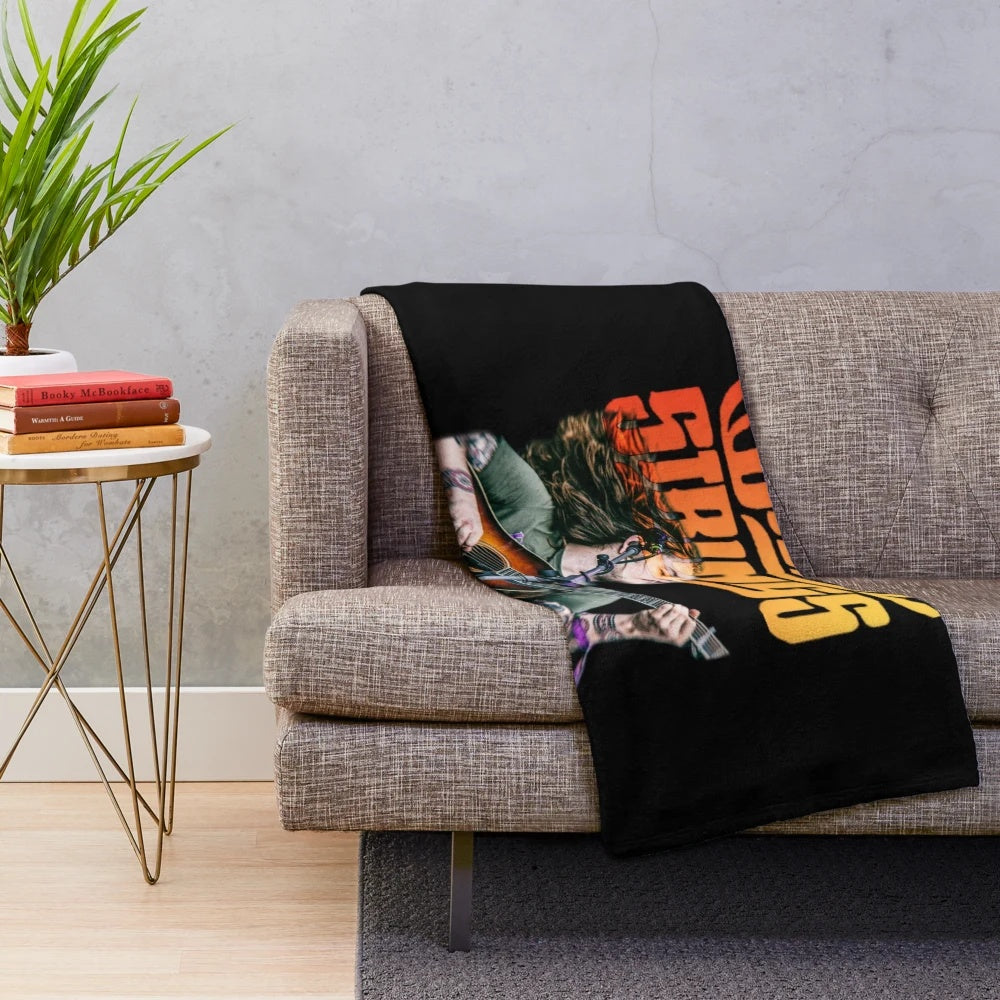 Jam band inspired plush blanket