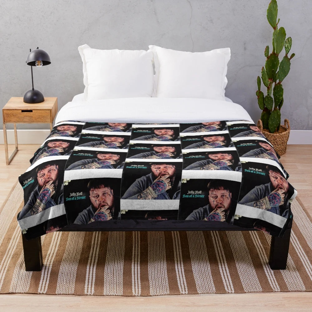 Jelly Roll Plush Blanket for Cozy Home Decor