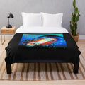 Journey band escape orange plush blanket